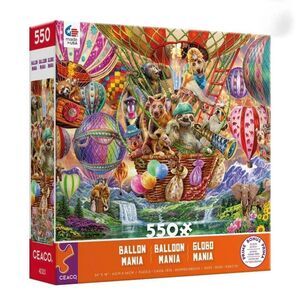 Ceaco Balloon Mania 550 pc Jigsaw Puzzle Box Damaged